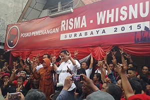 Ini Pesan Risma Pada Rasiyo saat Pidato Pemenangan