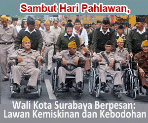 Wali Kota Surabaya Berpesan : Lawan Kemiskinan dan Kebodohan