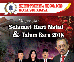 DPRD Surabaya Mengucapkan Selamat Natal & Tahun Baru 2018