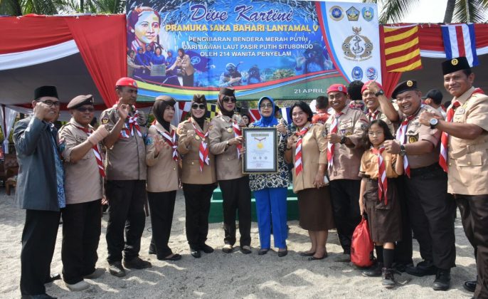 Dive Kartini 2018, Pramuka Saka Bahari Ciptakan Rekor Muri Perempuan Penyelam Terbanyak
