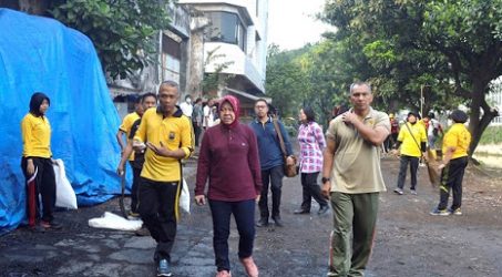 Kerja Bhakti dan Sarapan Nasbung Bareng jadi Wujud Sinergitas Tiga Pilar Surabaya