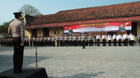 Polres Probolinggo Gelar Apel Pasukan Pengamanan Lebaran