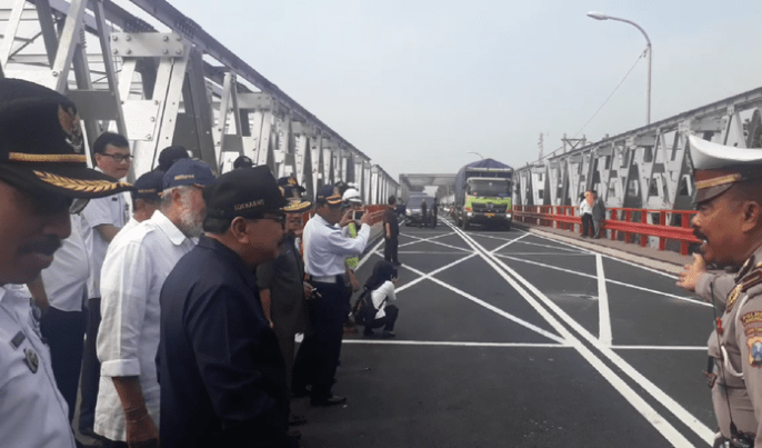 Jembatan Widang-Babat Kembali Beroperasi