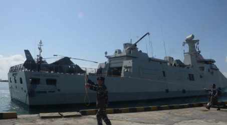KRI dan Helikopter Anti Kapal Selam Amankan Perairan Bali di agenda IMF-World Bank 
