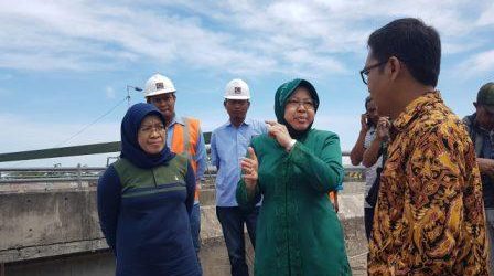 Tinjau Proyek Merr Bersama Wali Kota Risma, KPK Puji Kinerja Pemkot Surabaya