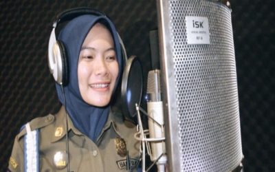 Satpol PP Surabaya Sosialisasikan CC 112 Secara Milenial