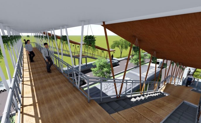 Mahasiswa ITS Rancang Jembatan Penyeberangan Ramah Difabel