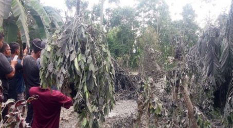 Sumur warga bergelembung setelah semburan lumpur gas di Aceh