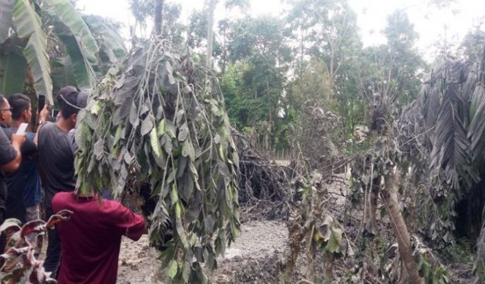 Sumur warga bergelembung setelah semburan lumpur gas di Aceh