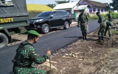 Satgas TMMD Bakal Buat Jalan Desa Paleran jadi Asri