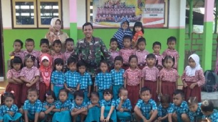 Jalan Menuju Sekolah Dibangun, Satgas TMMD Dapat Ungkapan Terimakasih