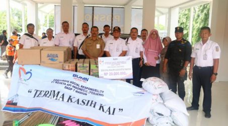 KAI Daop 7 salurkan bantuan untuk korban banjir di Madiun