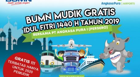 Mulai 22 April, Angkasa Pura I buka pendaftaran mudik gratis