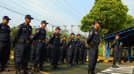 Jelang Pilpres, Satuan Pengamanan UP Brantas Jalani Latgab