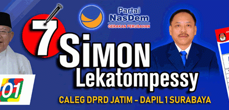 Simon Lekatompessy Caleg Partai Nasdem Untuk DPRD Jatim Dapil I Nomor 7