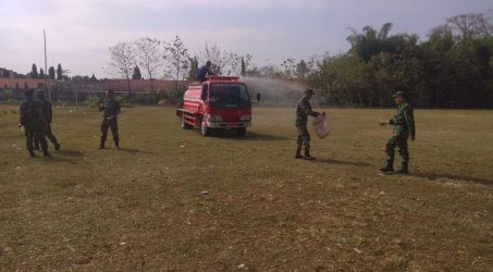 Jelang dibukanya TMMD 105 Bojonegoro, TNI dan Masyarakat Kerja Bakti bersama