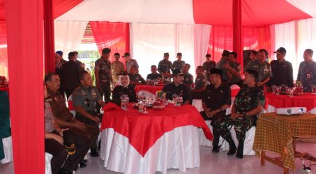 Paparkan Program TMMD 105 di depan Bupati Bojonegoro. Danki Satgas : “Kegiatan Berjalan Baik”