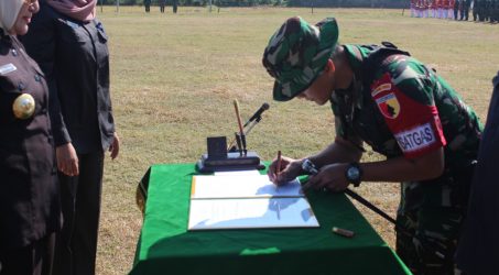 Dilaksanakan Serentak se Indonesia, TMMD 105 di Bojonegoro dibuka Bupati Anna Mu’awanah