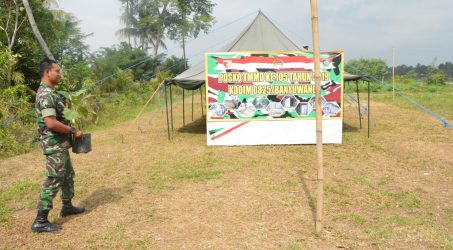 Pasiter Kodim 0825 / Banyuwangi dipergunakan sebagai Posko Satgas.