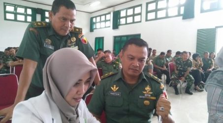 Kontrol Hidup Sehat, Personel Korem 083/Baladhika Jaya Jalani Tes Kesehatan