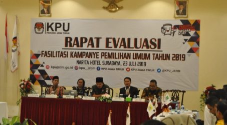 KPU Jatim Evaluasi Fasilitas Kampanye Pemilu 2019