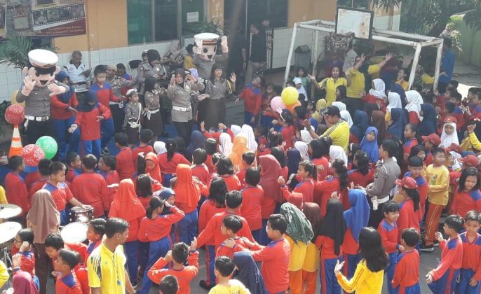 Begini cara ajarkan berlalu lintas aman sejak dini ala SDN Kendangsari 1 Surabaya