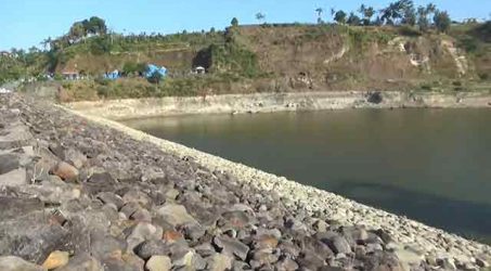 Kemarau, Volume air Waduk Gonggang Magetan terus menyusut