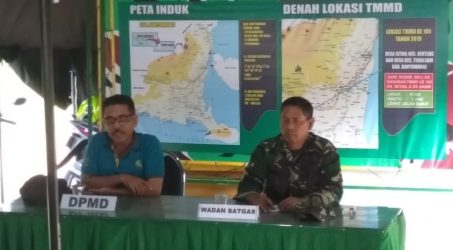 Wadansatgas TMMD Kodim 0825/Banyuwangi Pimpin Rapat Evaluasi