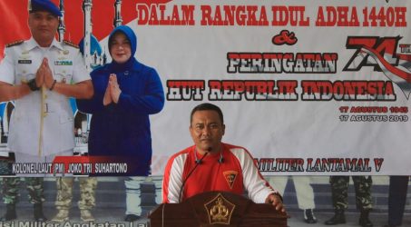 POM Lantamal V Gelar Tasyakuran Idul Adha 1440 H dan HUT Kemerdekaan RI