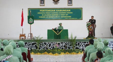 Persit Kartika Candra Kirana Ranting 4 Yonif 407gelar pertemuan rutin