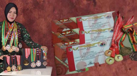 Latihan Menembak Sambil Momong Anak Jadi Motivasi Raih Prestasi