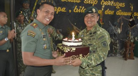 Dandim Jember Beri Kejutan Saat HUT Yonif Raider 509/Kostrad