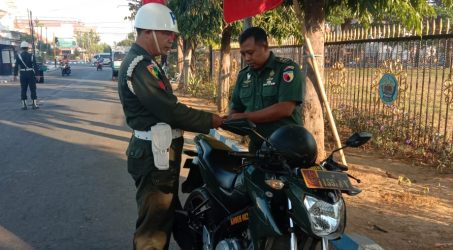 Satlak Gakkumwal Subdenpom V/4-4 Bangkalan Gelar Operasi Gaktib Waspada Wira Clurit