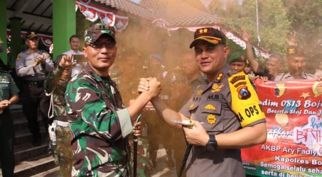 Hari Jadi Ke- 42 Tahun, Ini Kejutan Untuk Kapolres Dari Dandim Bojonegoro