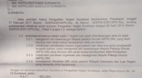 PN Surabaya Gelar Rakor Eksekusi Kepengurusan Bethany