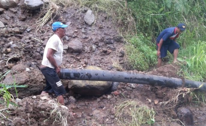 Tanah longsor di Trenggalek rusak Jaringan Air Utama PDAM