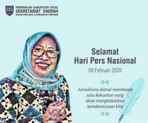 Bupati Tegal Mengucapkan Selamat Hari Pers Nasional 2020