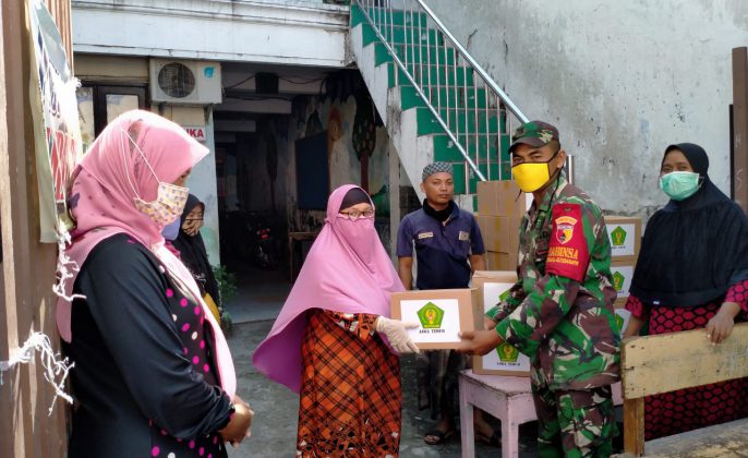 Koramil Semampir Apresiasi bantuan Sembako dari HIPAKAD