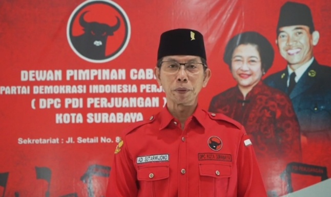 Adi sutarwijono ketua DPC PDI Surabaya