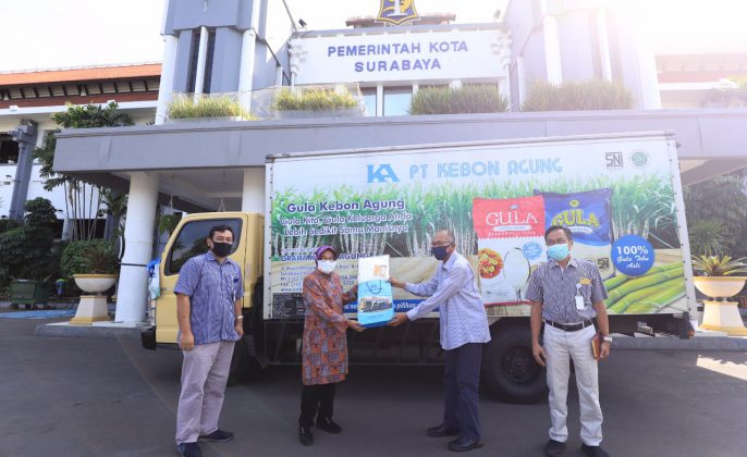 Pemkot Surabaya  Kembali Terima 5 Ton Beras dan 2 Ton Gula