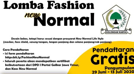 Lomba Fashion New Normal Ajak Masyarakat Masuki Era Fashion Aman dan Sehat