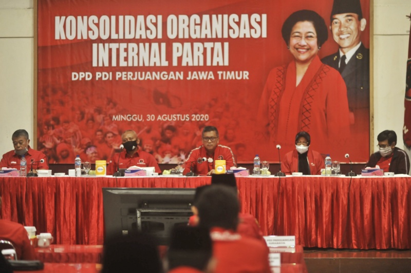 Rapat konsolidasi internal yang digelar DPP PDI Perjuangan