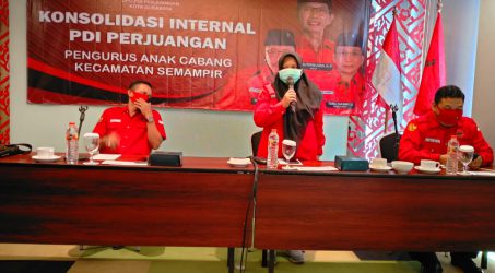 Menjelang Rekom Calon Walikota Turun, PDIP Surabaya Lakukan Pertemuan Konsolidasi Partai