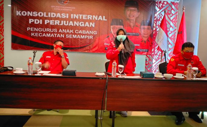 Menjelang Rekom Calon Walikota Turun, PDIP Surabaya Lakukan Pertemuan Konsolidasi Partai