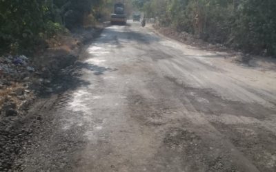 Kondisi jalan Proyek Peningkatan Jalan Lintas Selatan di Kabupaten Bangkalan