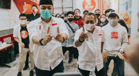 PDIP Surabaya Gelar Nobar Debat dan Banjir Doorprize dengan Terapkan Prokes Ketat