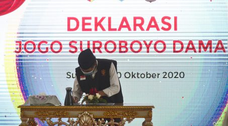 Seribu Perwakilan Elemen Masyarakat Deklarasi Jogo Suroboyo Damai