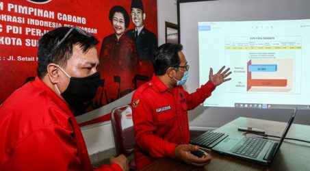 Real Count PDIP Surabaya: ErJi 57,02 Persen, MAJU 42,98 Persen