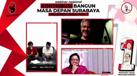 Gelar Webinar Bertabur Bintang, TMP Konsolidasikan Anak Muda Jemput Kemenangan Eri-Armudji