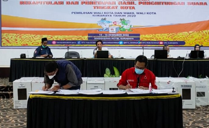 Rekapitulasi Tuntas, Eri Armudji Menangkan Pilkada Surabaya